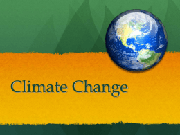 Climate Change - Sauer Science