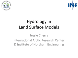 Hydrology in Land Surface Models