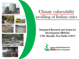 Climate vulnerability profiling of Indian cities