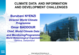 WMO RELATED OUTCOMES OF UNFCCC COP12