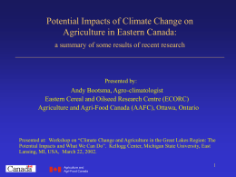 Canadian Climate Impacts and Adaptation Research Network