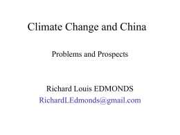 Climate change and China