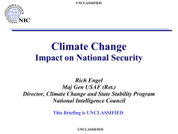 Challenges for the Intelligence Community