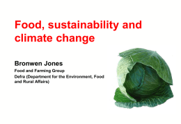 Food and sustainability - Nuffield International