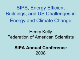 SIPs and Energy Efficient Buildings...: