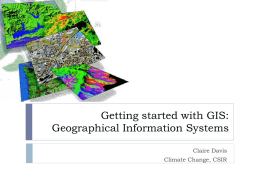 Getting started with GIS - University of Cape Town