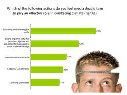 Which of the following actions do you feel media should