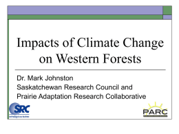 Impacts of Climate Change on Western Forests