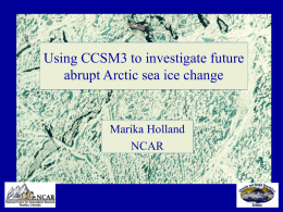 Simulating Sea Ice - An abrupt change perspective