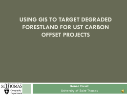 Degraded Minnesota Forestland and Carbon Offset Project