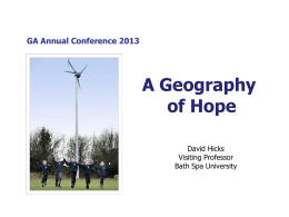 A Geography of Hope