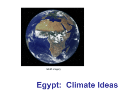 Egypt: Climate Ideas