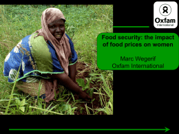 Presentation: Food Security