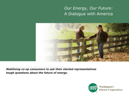 Our Energy Community Powerpoint presentation