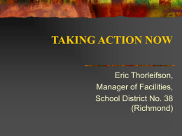 taking action now - Richmond School District