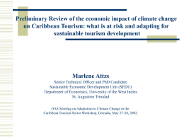 Preliminary Review of the Economic Impact of Climate Change on