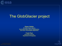 PPT - GLIMS: Global Land Ice Measurements from Space