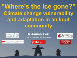 Ford-where`s the ice gone - Tyndall°Centre for Climate Change
