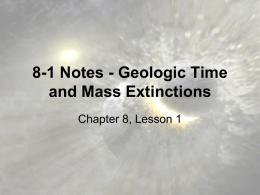 Geologic Time and Mass Extinction