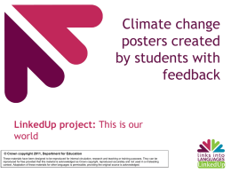 Climate change posters with feedback