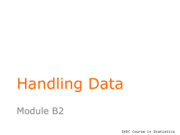 Handling data