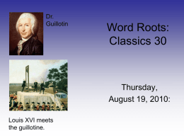 Thursday, August 19 (PowerPoint Format)