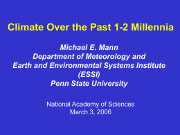 Climate over the Past 1-2 Millennia