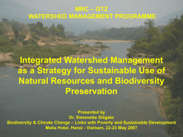 7.Siligato_WSMP_Presentation_E - biodiversity