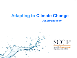 climate change - Adaptation Scotland