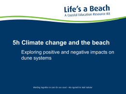 5h Climate change and the beach - Bay of Plenty Regional Council