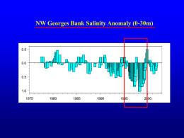 NW Georges Bank Salinity Anomaly (0-30m)