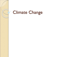 Climate Change Intro