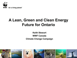 A Lean, Green and Clean Energy Future for Ontario