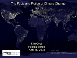 The Facts and Fiction of Climate Change