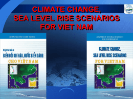 Climate change, sea level scenarios for Vietnam