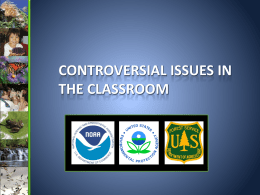 Controversial issues in the classroom