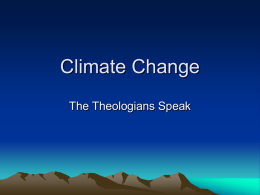 Christian Writings on Climate Change
