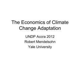 Climate Change Impacts and Adaptations - UNDP-ALM