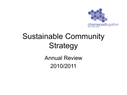 Sustainable Community Strategy
