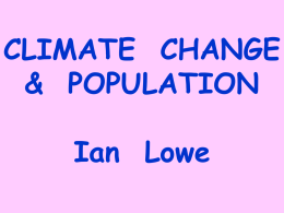 Climate change and population