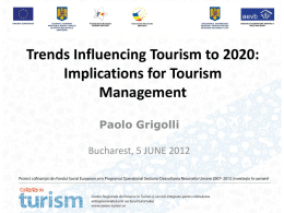 Trends Influencing Tourism to 2020: Implications - Cerere