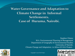 Climate Change and Health - Climate Justice and Water Management