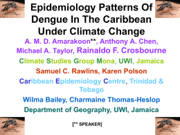 Epidemiological patterns of dengue under climate change
