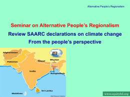 SAARC_ People`s Regionalism