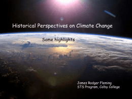 Anthropogenic Climate Change –Connections to CLIVAR
