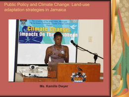 Public Policy and Climate Change: Land