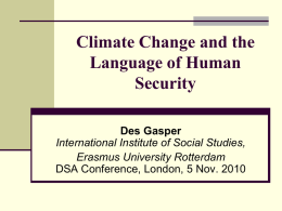 3. Human security thinking - Development Studies Association