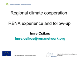 RENA Workshop Climate Working Group 2
