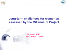 Long-term challenges for women assessed by the