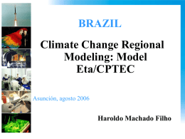 ETA-Centro de Previsão e Estudos Climáticos (CPTEC)